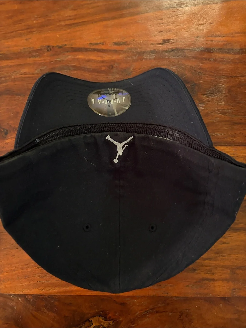 Jordan Black Cap with White Jumpman Logo